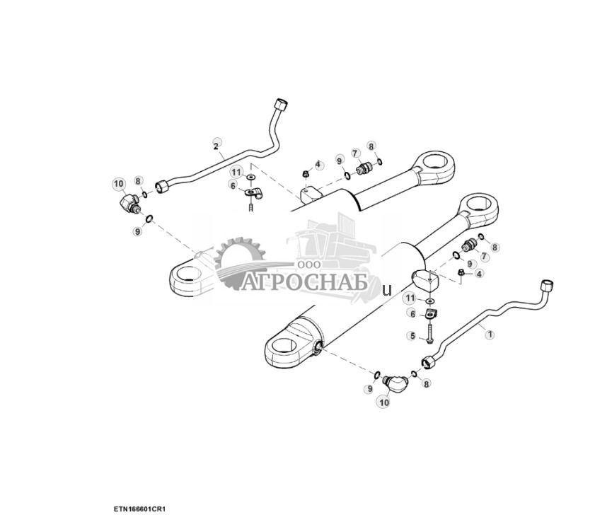 Цилиндр рулевого управления, 100 mm (801465 - ) - ST874456 560.jpg